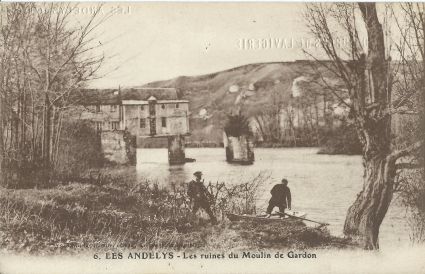 Les andelys ruines du moulin de gardon 1921