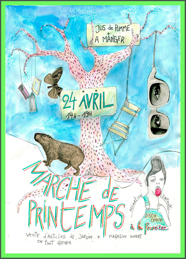 Marché de printemps à la Poudrière