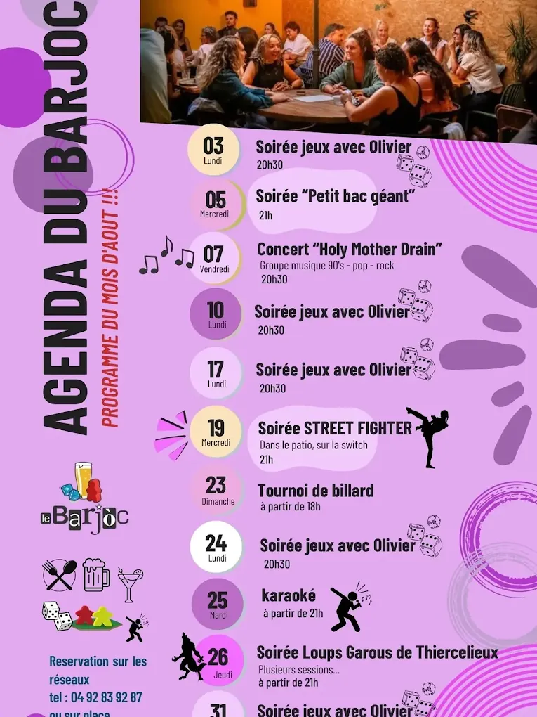 Programme aout