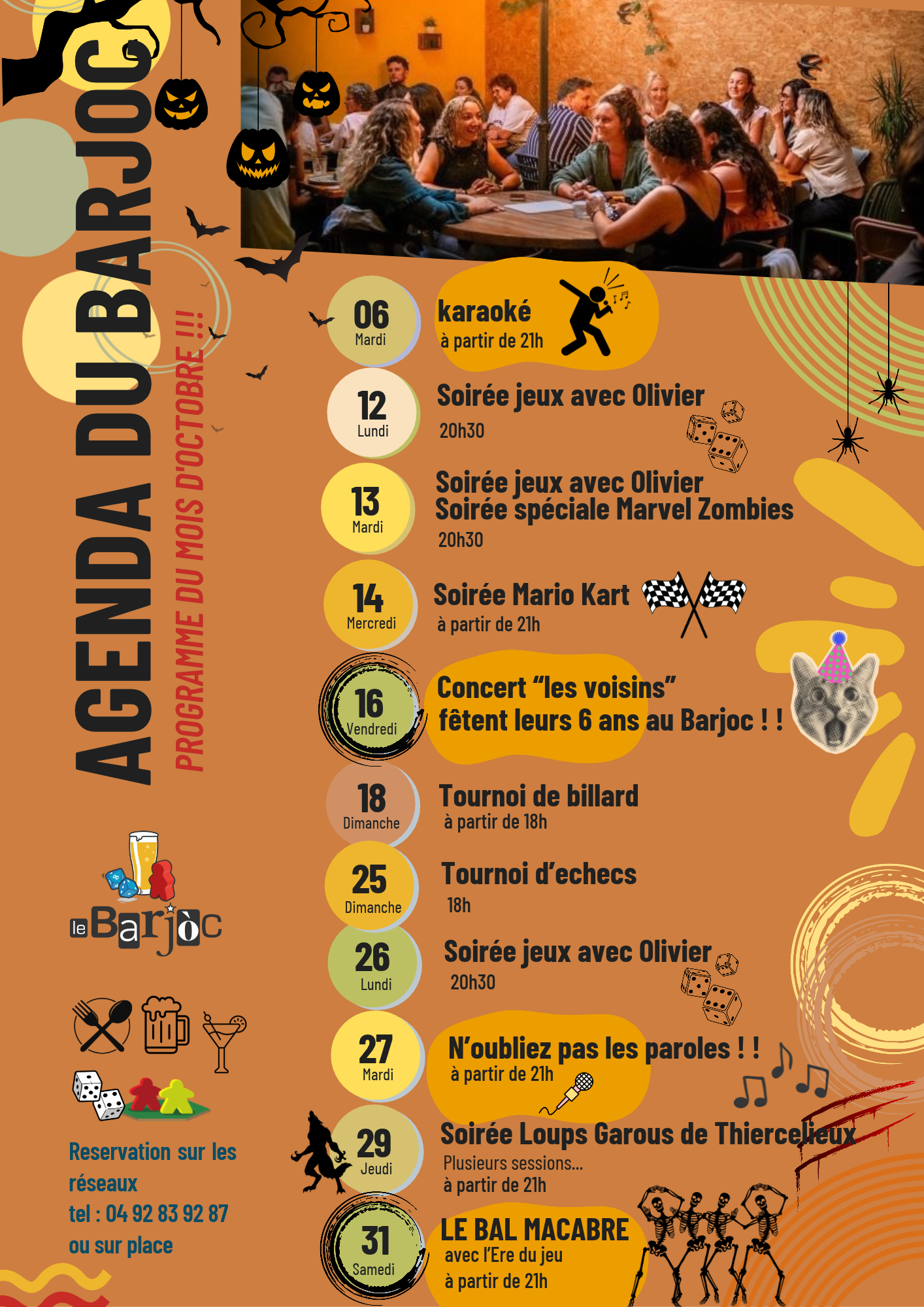 Document-A4-Programme-Evenements-du-Mois-Moderne-Beige-Colore