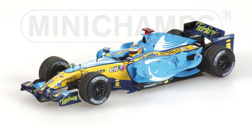 Fabricant : MINICHAMPS
Marque : Renault
Type : R26
Année : 2006
Echelle : 1/43
Couleur : Bleu/Jaune
Matière : MT
Référence fabricant : 400060201
Numéro de course : 1
Pilote : F.ALONSO
Remarque : Champion du Monde en titre !
Edition limitée GP France
 