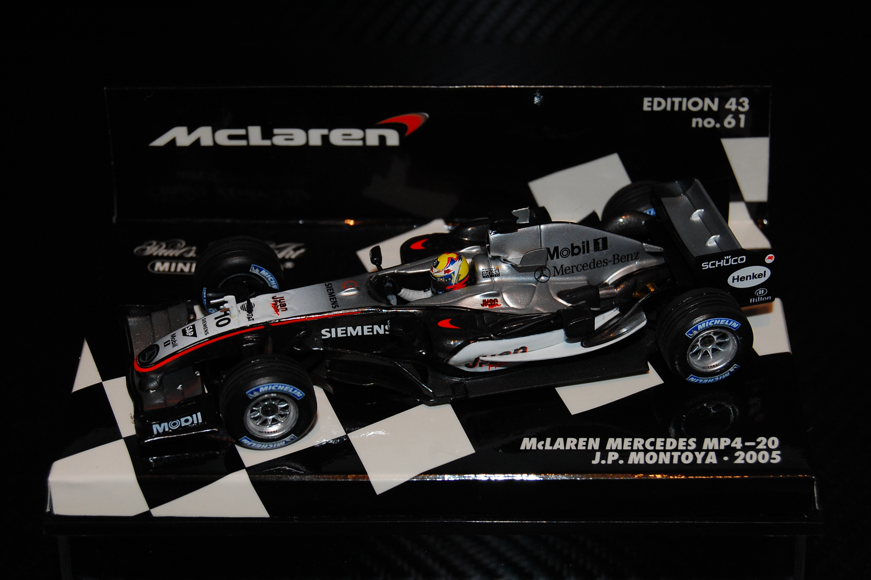 Fabricant : MINICHAMPS
Marque : McLaren Mercedes
Type : MP4/20
Année : 2005
Echelle : 1/43
Couleur : Argent
Matière : MT
Référence fabricant : 530054310
Pilote : Juan Pablo Montoya
Prix : 25 euros