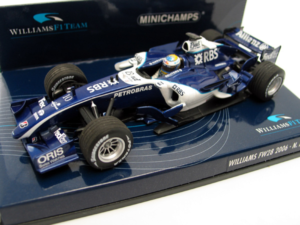 Fabricant : MINICHAMPS
Marque : Williams BMW
Type : FW28
Année : 2006
Echelle : 1/43
Couleur : Bleu
Matière : MT
Référence fabricant : 400060010
Pilote :Nico Rosberg
Prix : 25 euros