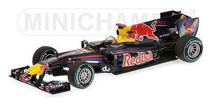 Fabricant : Minichamps
Marque : Red Bull
Type : RB6 - Abu Dhabi Champion du Monde 2010
Année : 2010
Echelle : 1/43
Matière : MT
Référence fabricant : 410100105
Référence F1MPT2
Pilotes : S.Vettel
Tarif : 50 euros
 