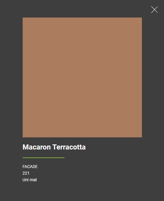 Macaron terracotta