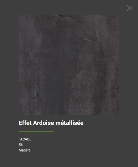 Effet ardoise metallisee