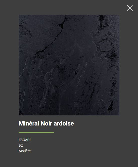 Mineral noir ardoise
