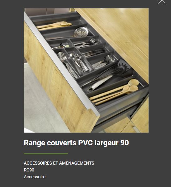 Range couverts pvc