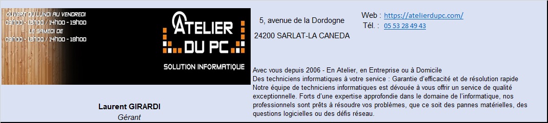 Atelier du pc cartouche site