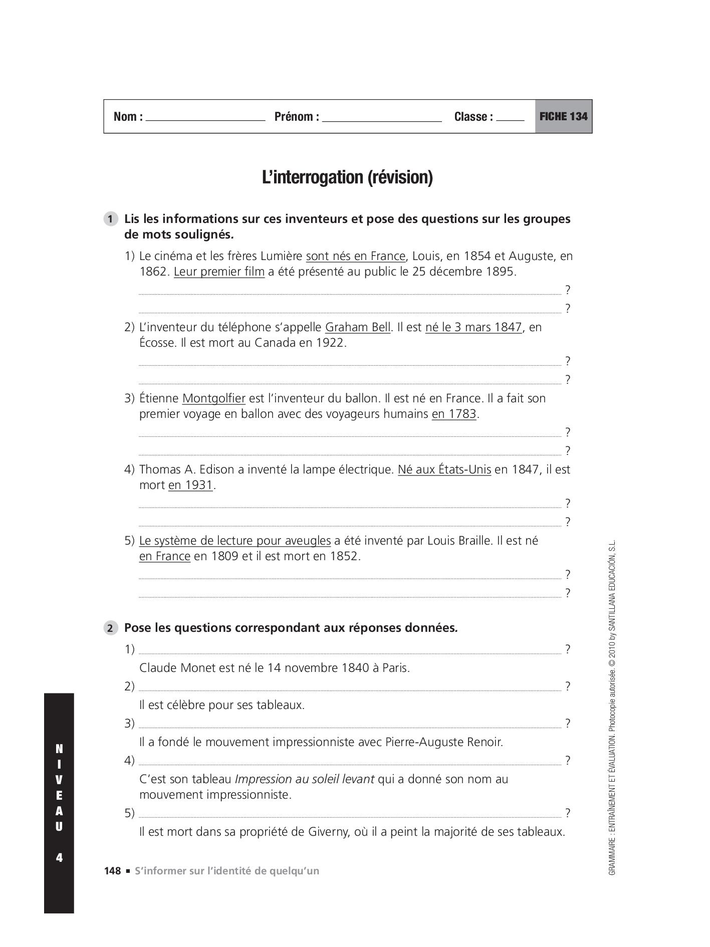 Francais niv4