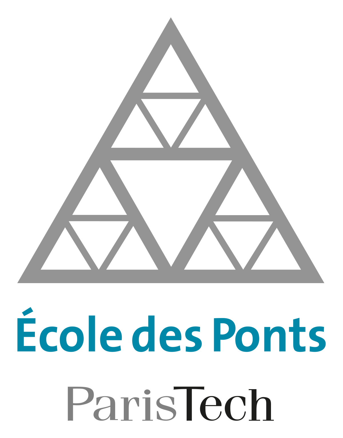 Logo de l ecole des ponts paristech  avec bordure svg