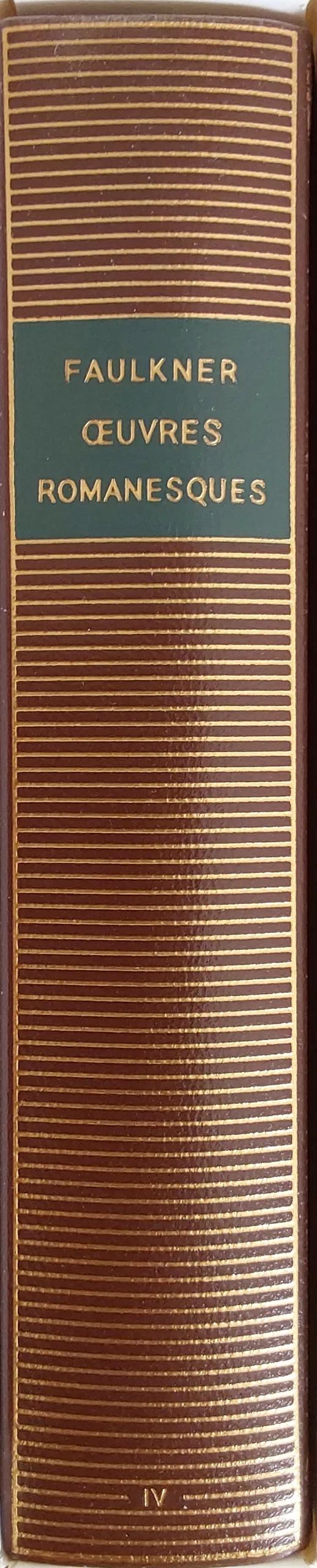 Volume 535 de Faulkner dans la Bibliothèque de la Pléiade