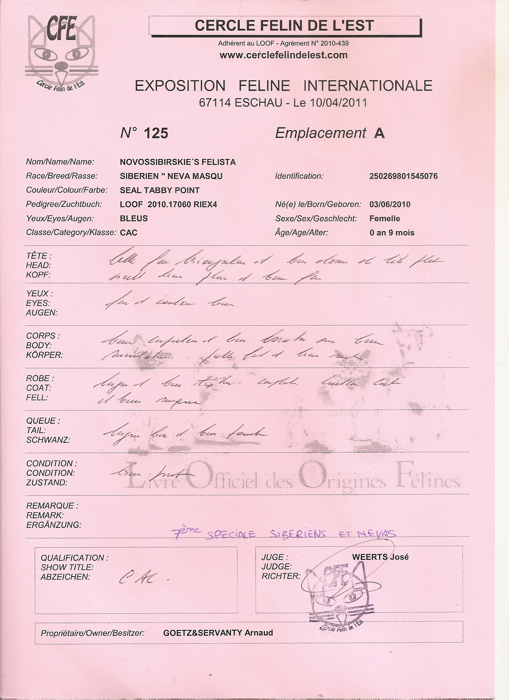 Rapport cac 2 eschau 10 04 2011