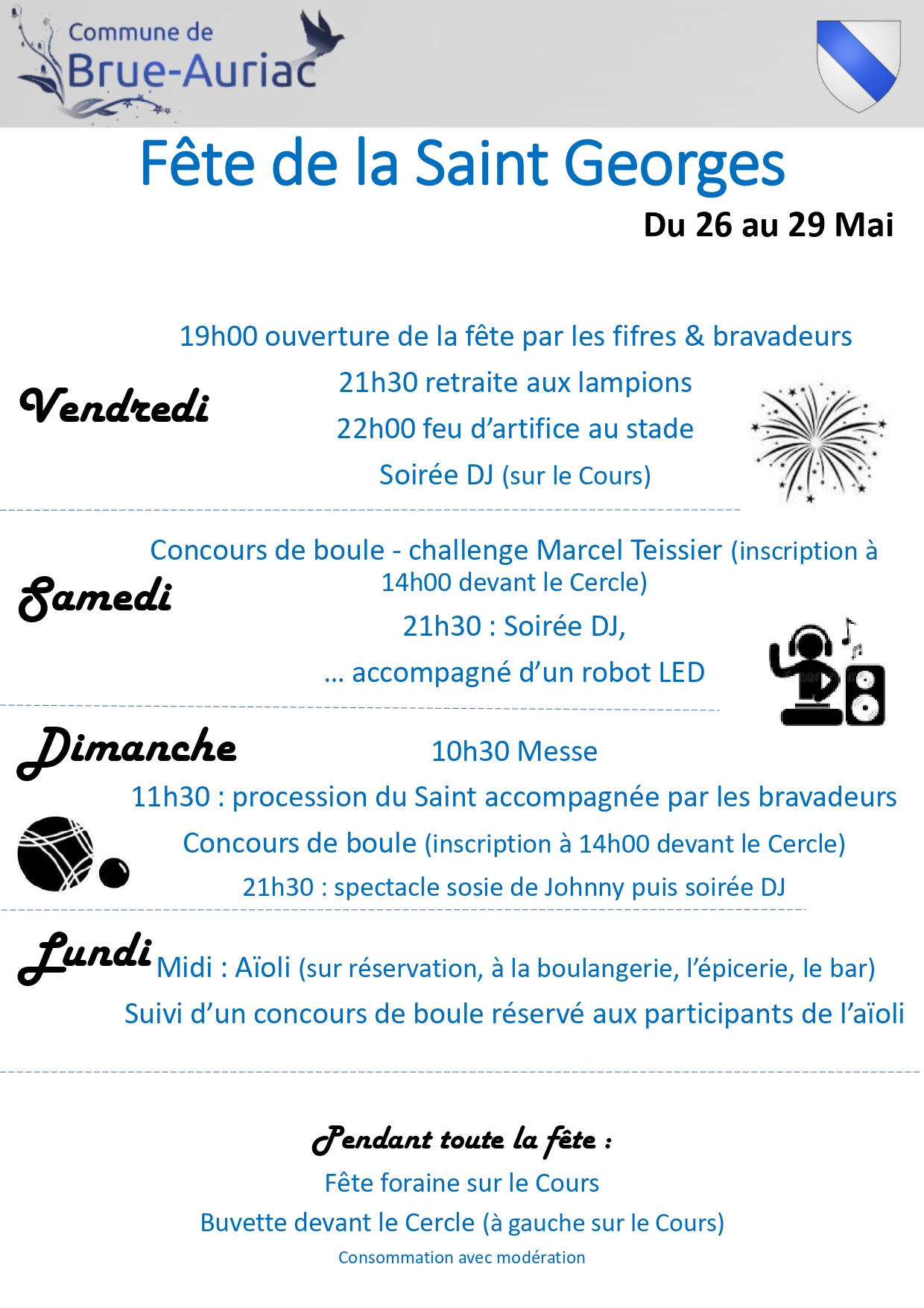 Programme de la St Georges