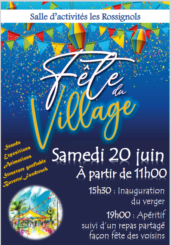 20260620 affiche fete du village 1