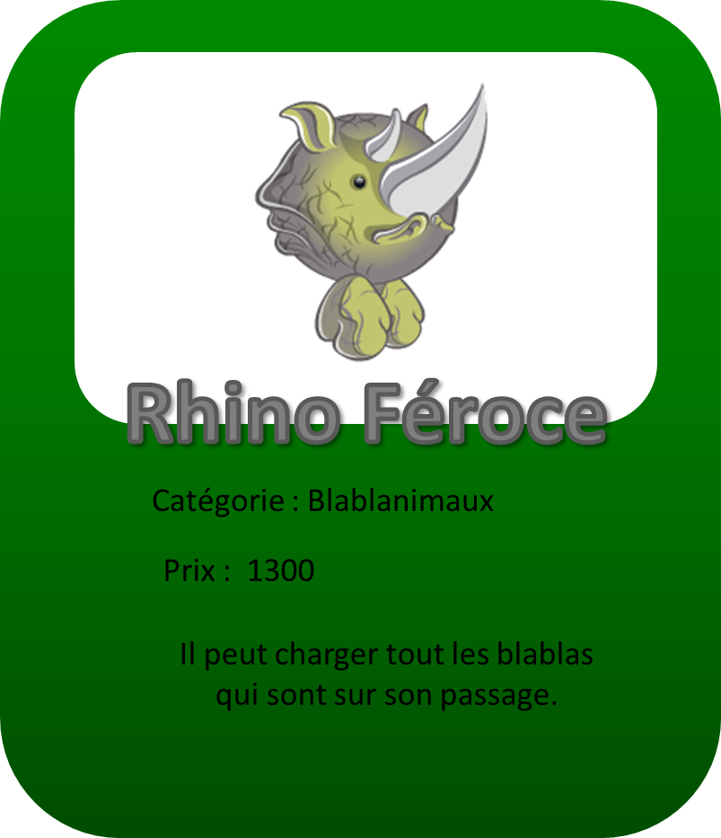 Rhino feroce