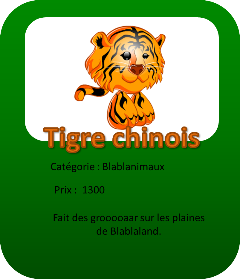 Tigre chinois