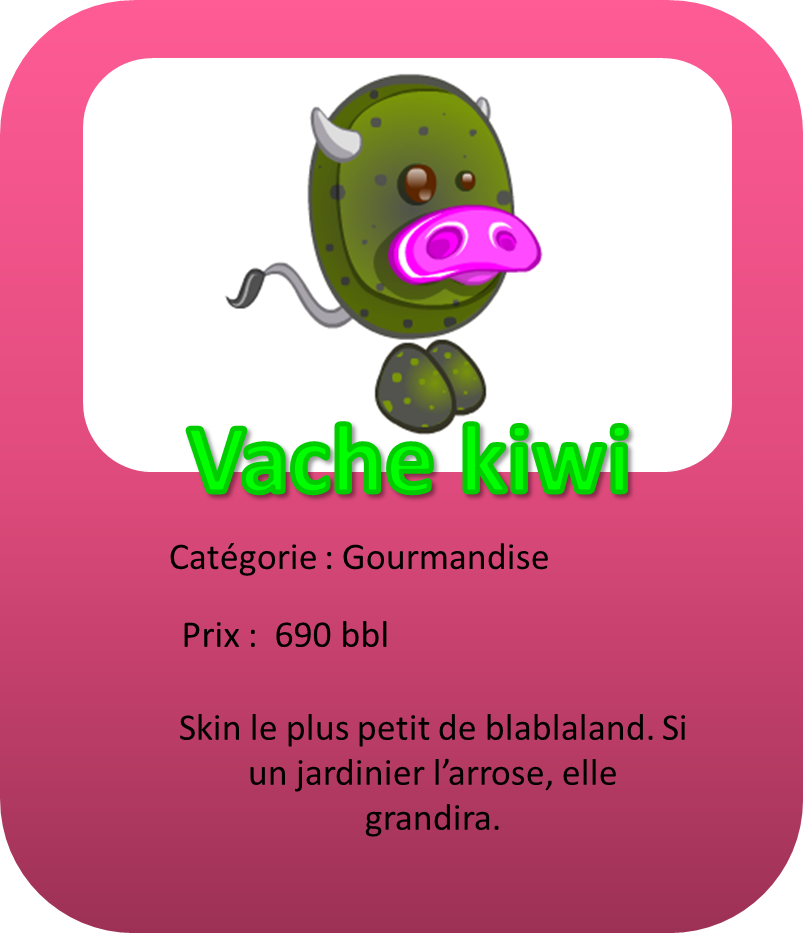 Vache kiwi
