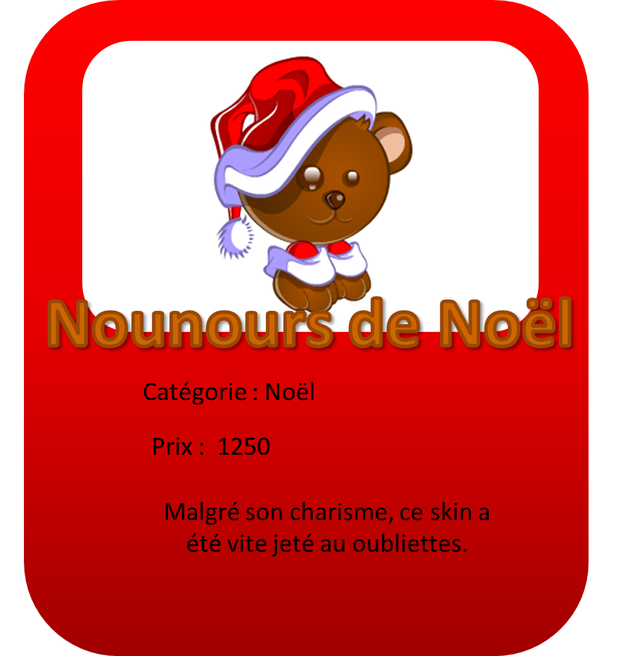 Nounours de noel