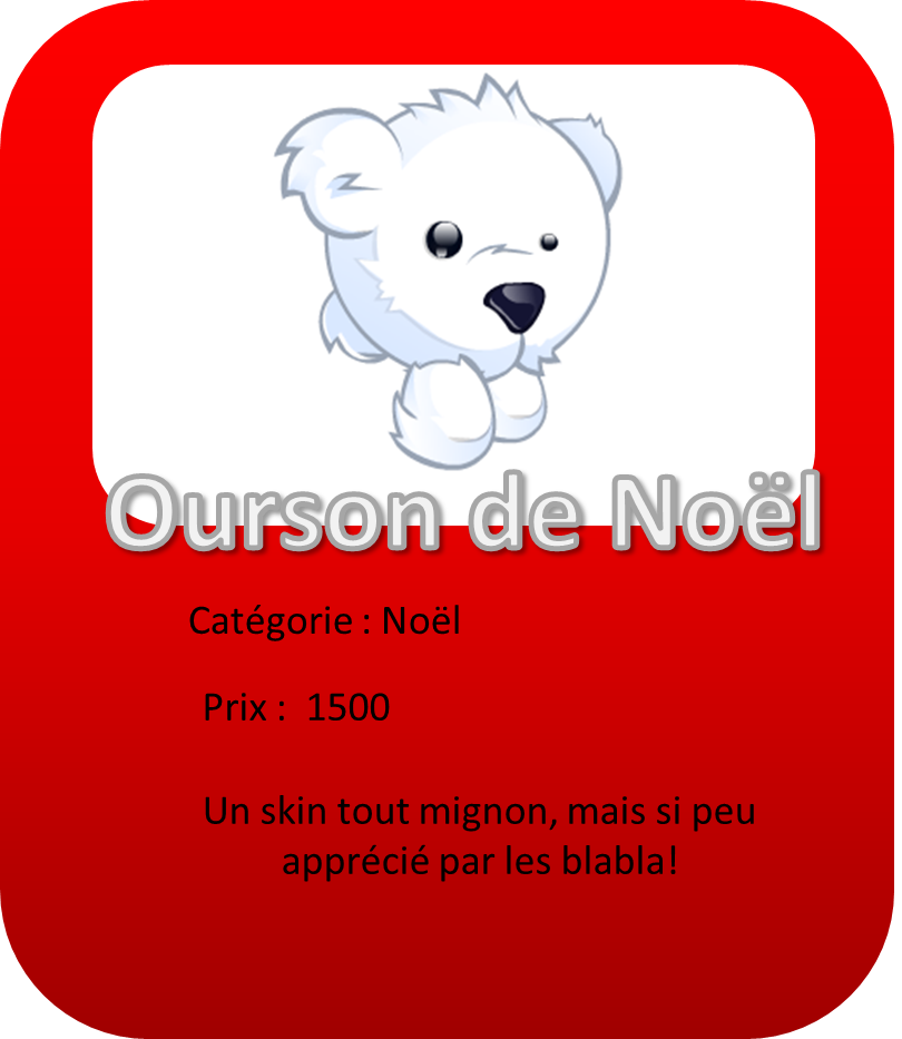 Ourson de noel