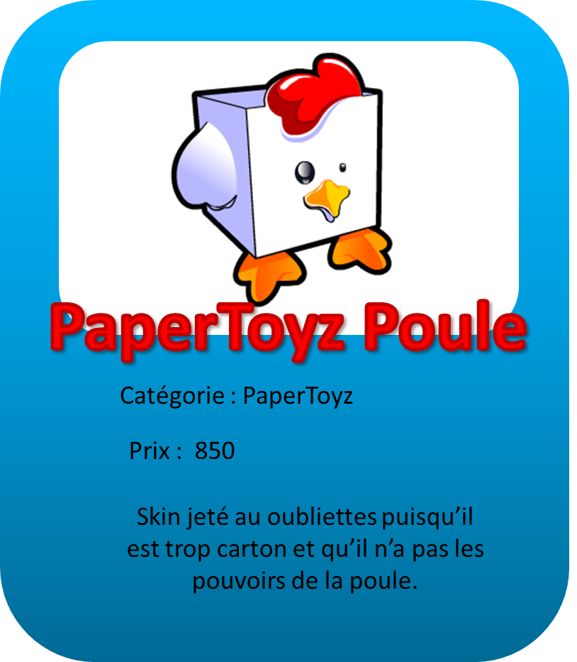 Papertoyz poule
