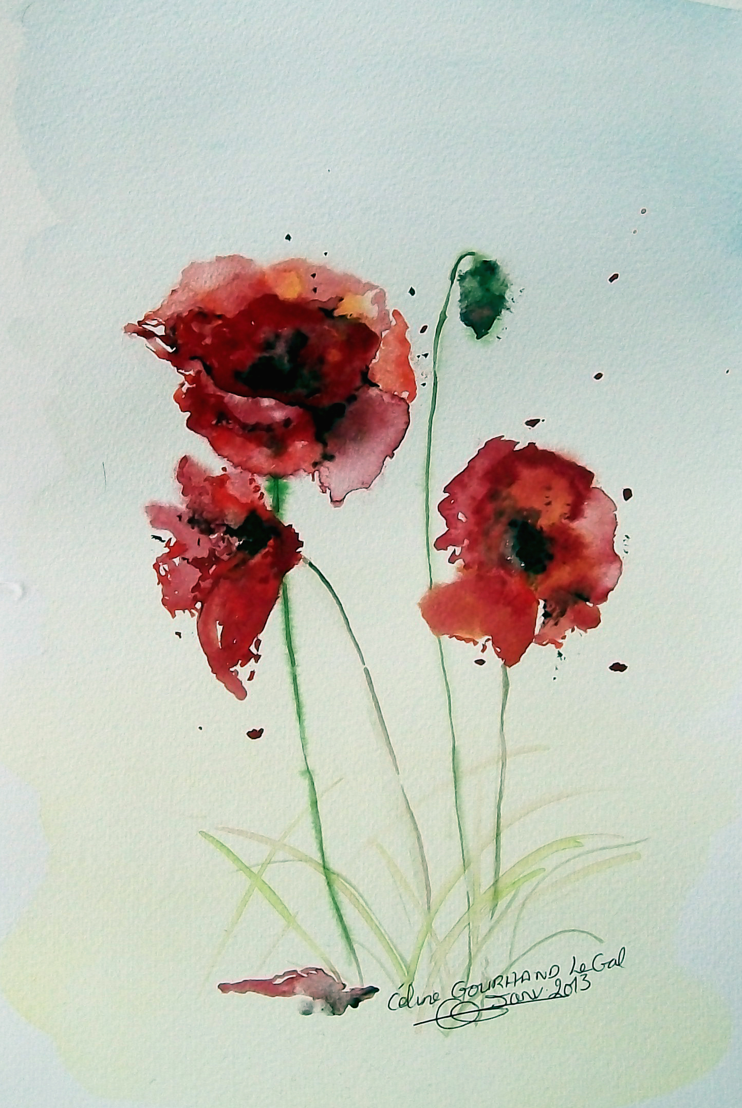 153 coquelicots trio