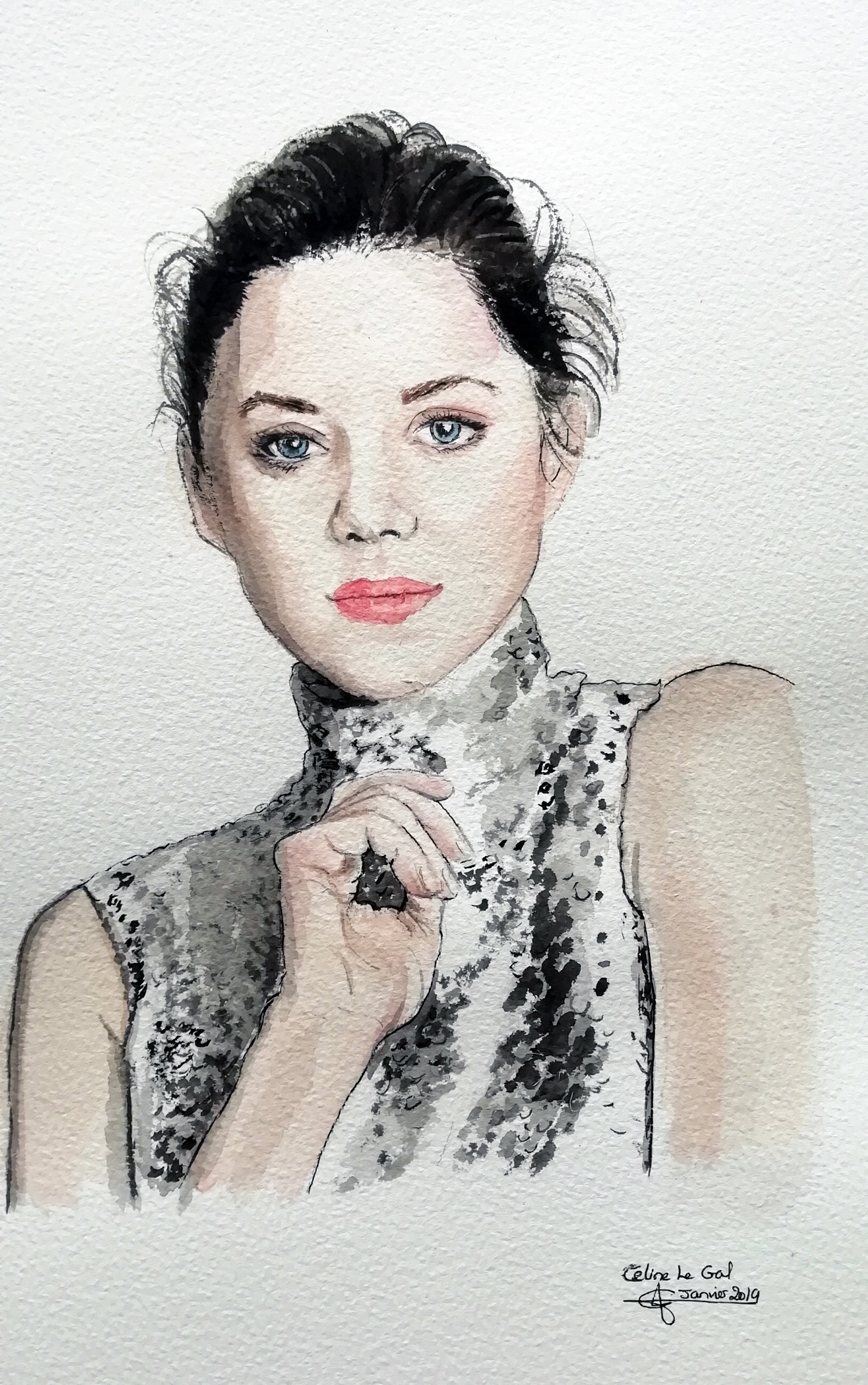 Marioncotillard aquarellecglg