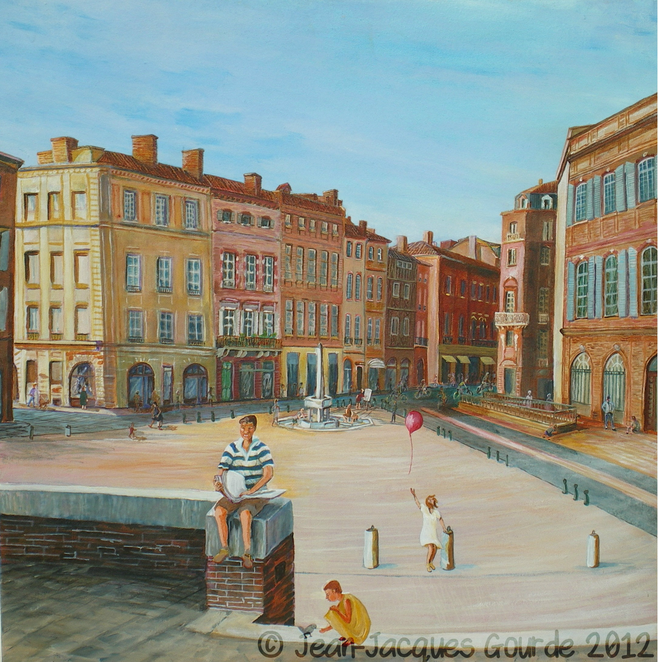"Du côté d'Etienne n°7" 80*80cm, acrylique