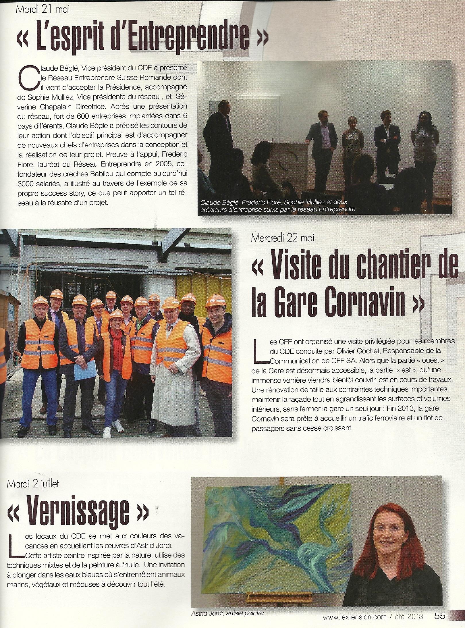 Article dans l extension ete 2013