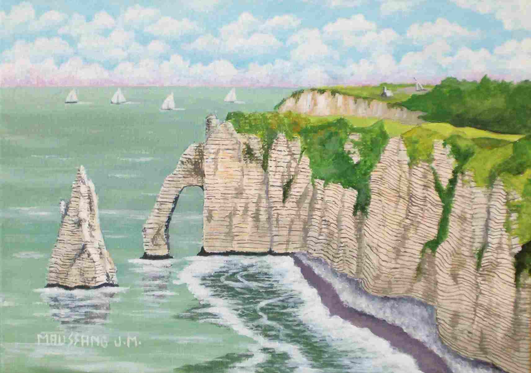 10 02 Etretat la falaise et l arche n 5