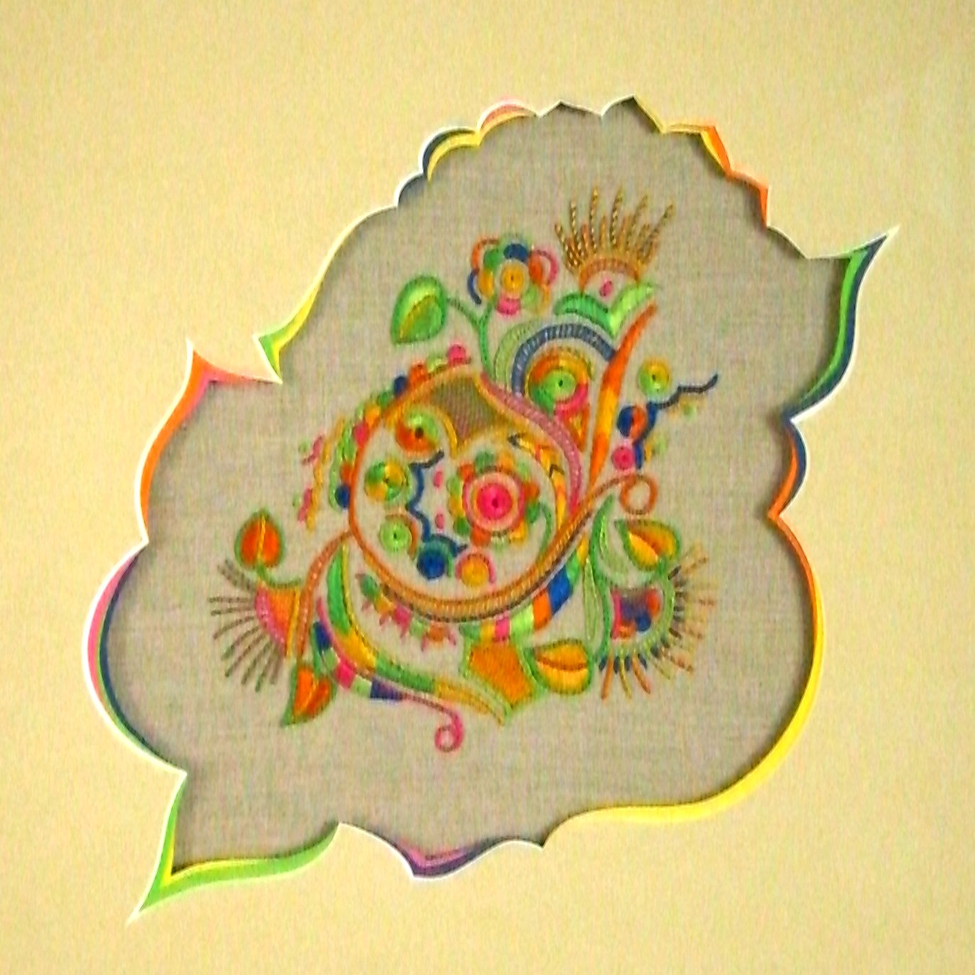 Etude broderie glazig encadree