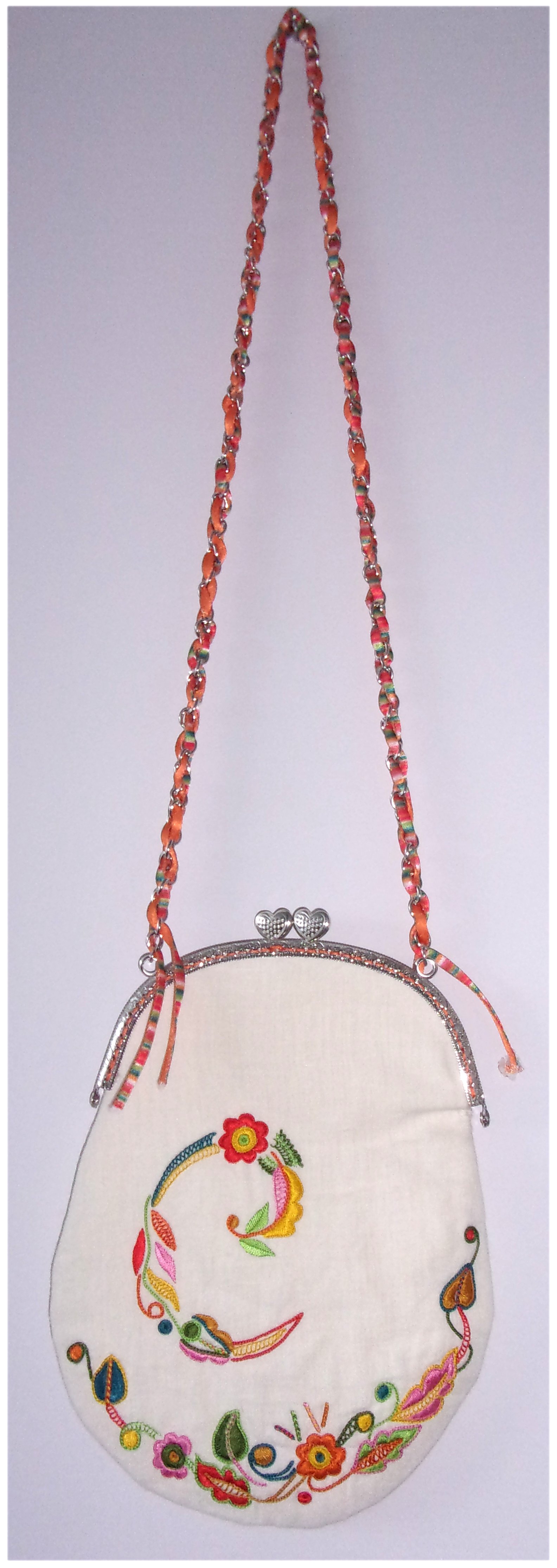 Sac "Feu Follet" verso -                                                 Lettre "C" pour ma petite fille Camille.