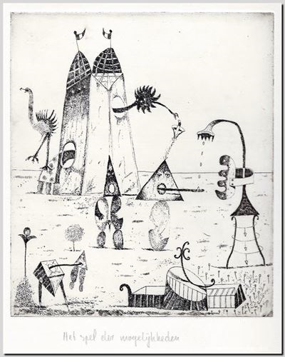 André Vereecken - 1983.08. Het spel der mogelijkheden (1) - Gravure sur cuivre