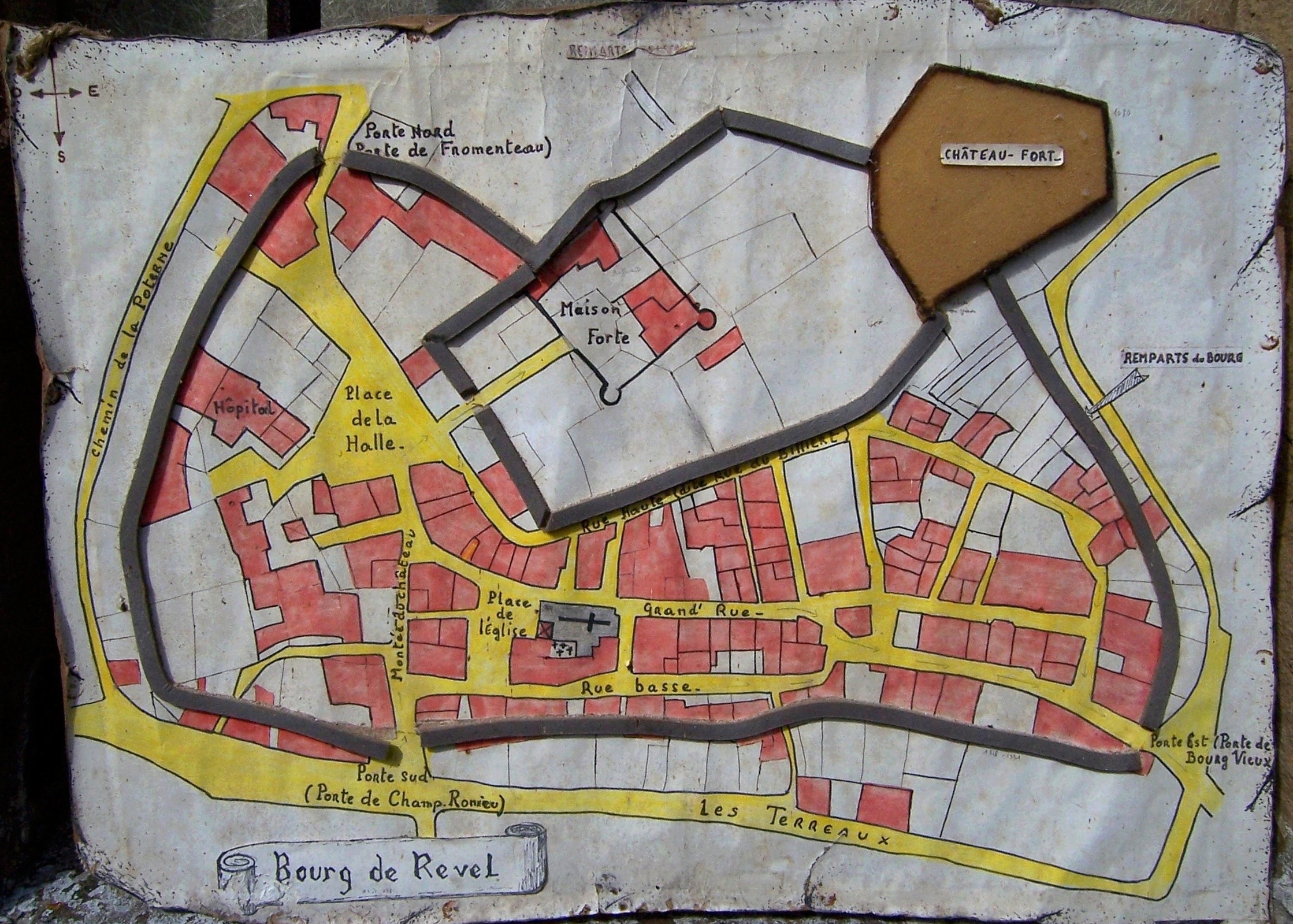 Plan du bourg ancien