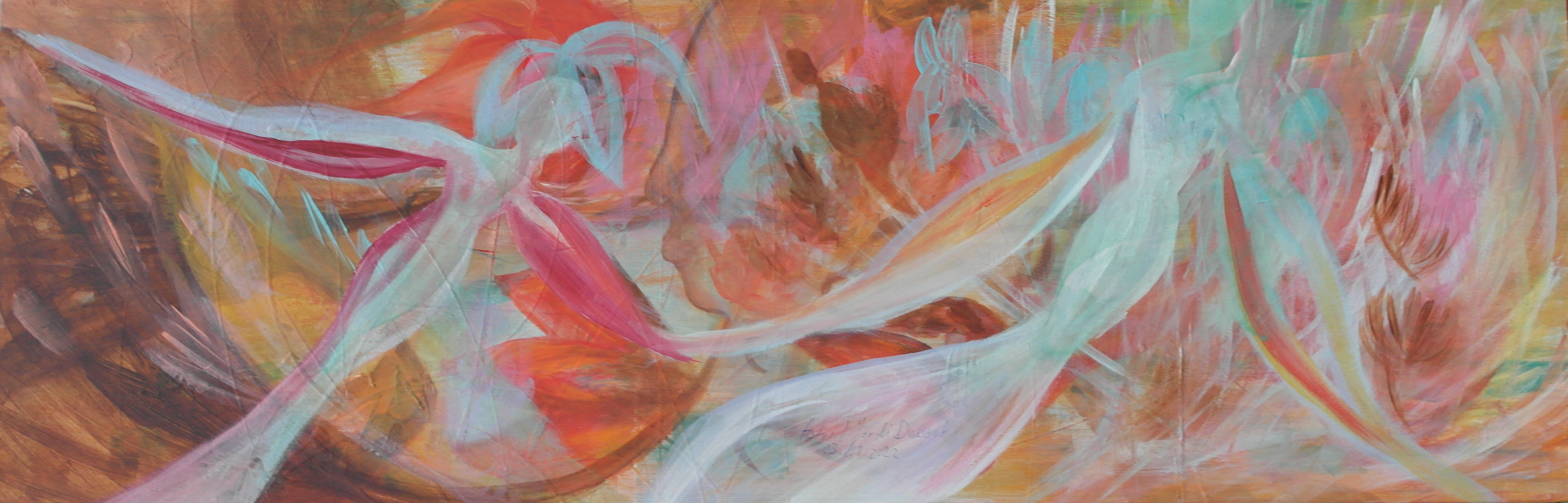 Ondines 2 90 x 30 cm acrylique chf 650 novembre 2022