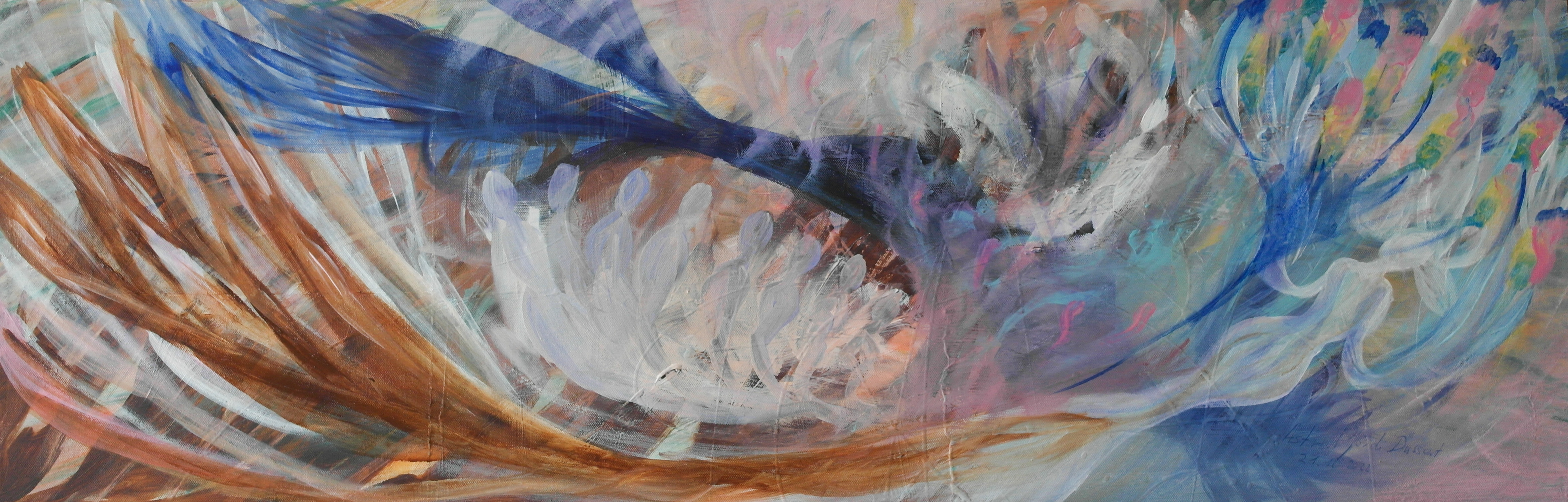 Ondines 3 90 x 30 cm acrylique chf 650 octobre 2022