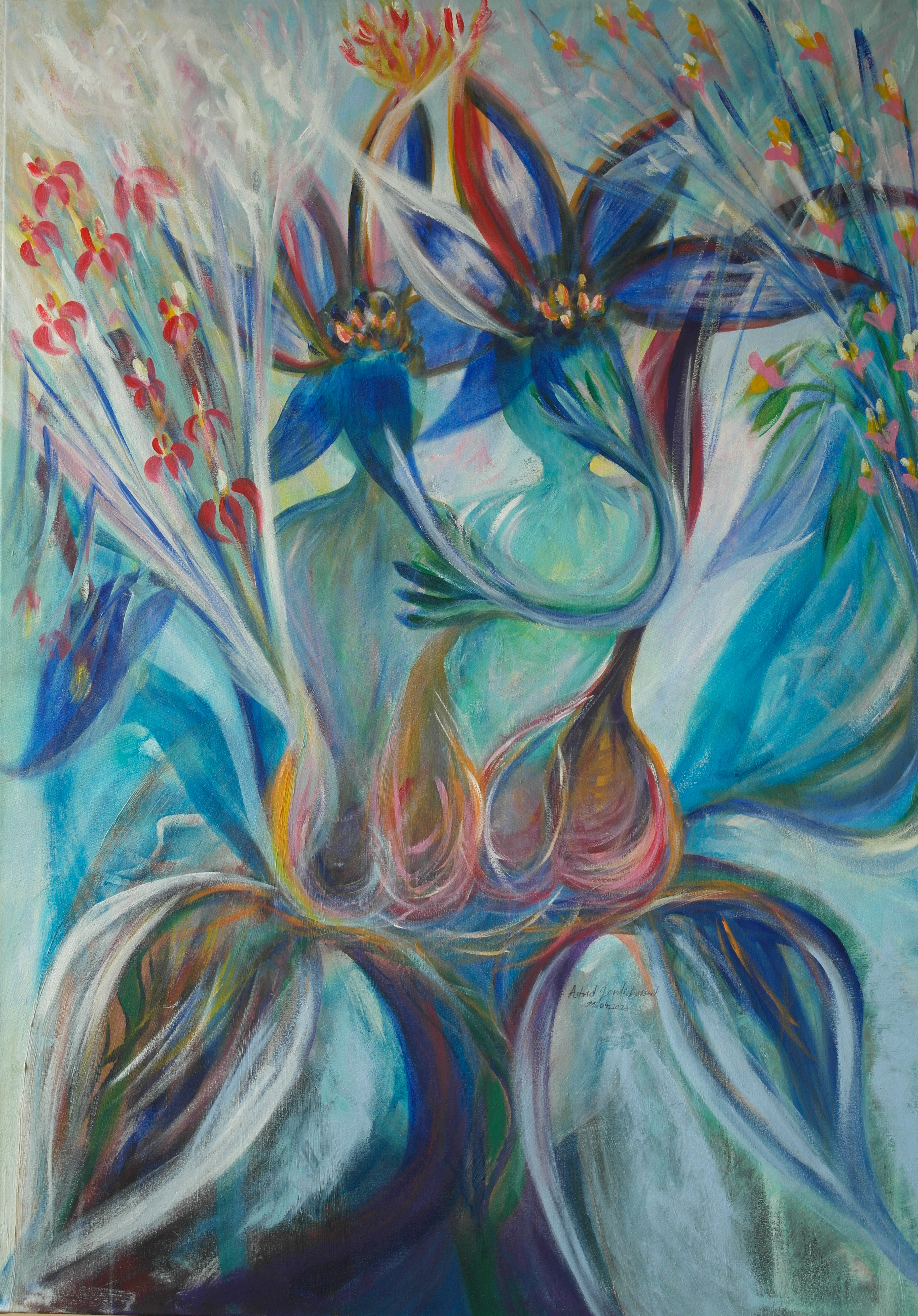 Sanctuaire des ames 2 acrylique 135 x 100 cm chf 1800 