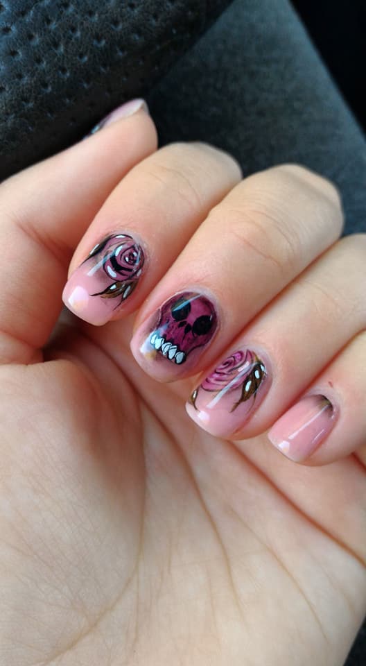 Gel et nail art aquarelle