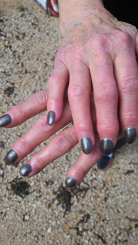Gel sur ongles accidentes gel paillete