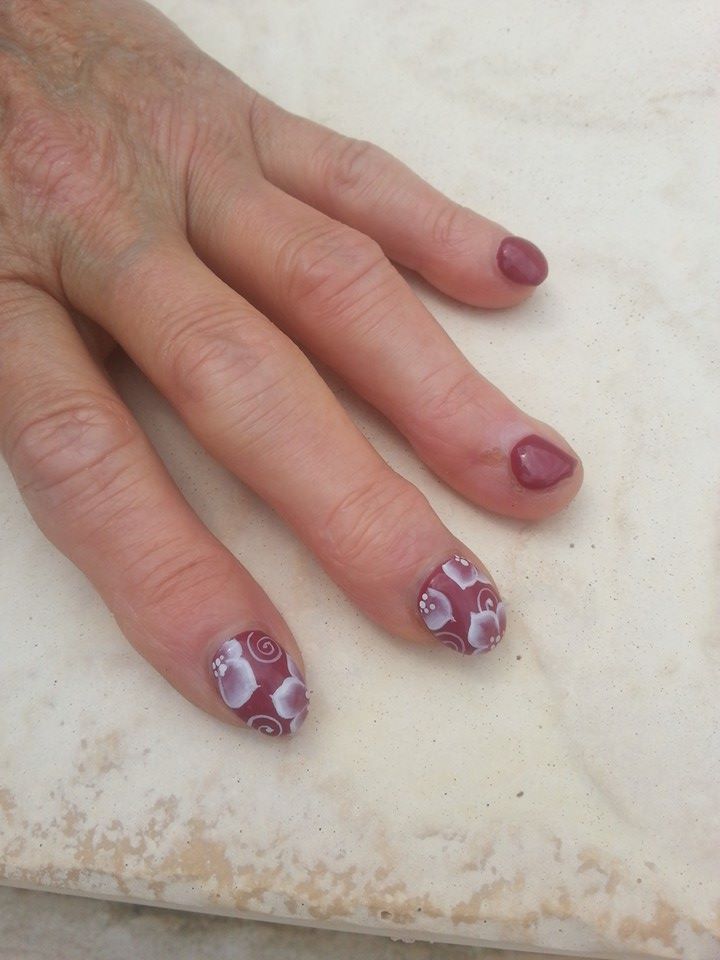 Gel brique et one stroke blanc