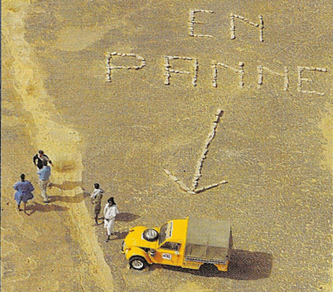 Sahara Mauritanie 2cv dunes gps de sert Cyril et Sylvie En panne Dakar