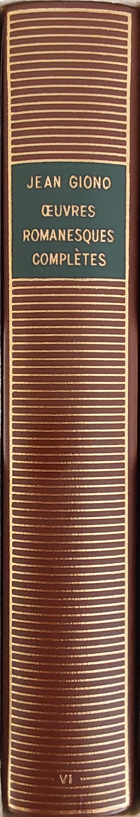 Volume 312 de Jean Giono dans la Bibliothèque de la Pléiade