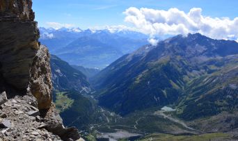 Lac de Derborence depuis la Quille du Diable / Glacier 3000 / Suisse