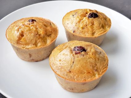 Muffins rhubarbe cranberries gb dessert nutrition
