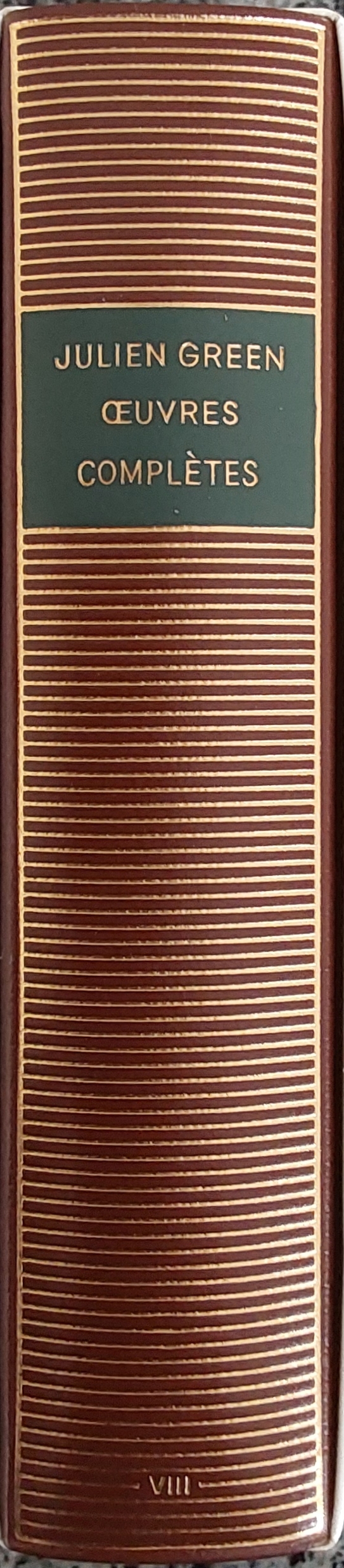 Volume 466 de Julien Green dans la Bibliothèque de la Pléiade.