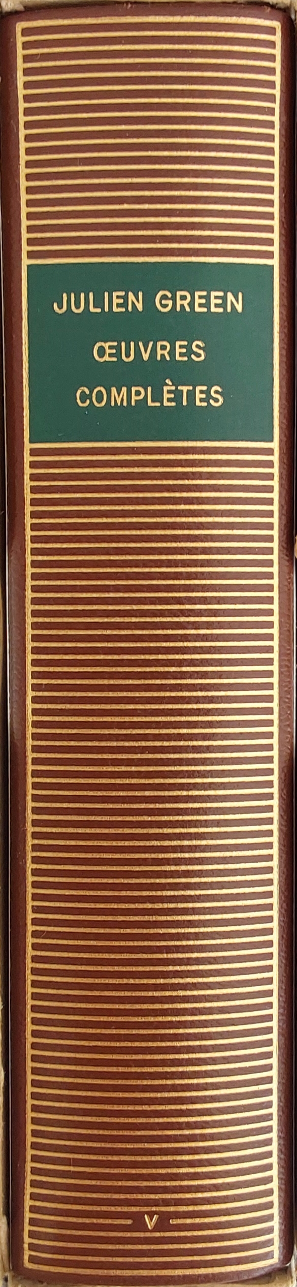 Volume 265 de Julien Green dans la Bibliothèque de la Pléiade.