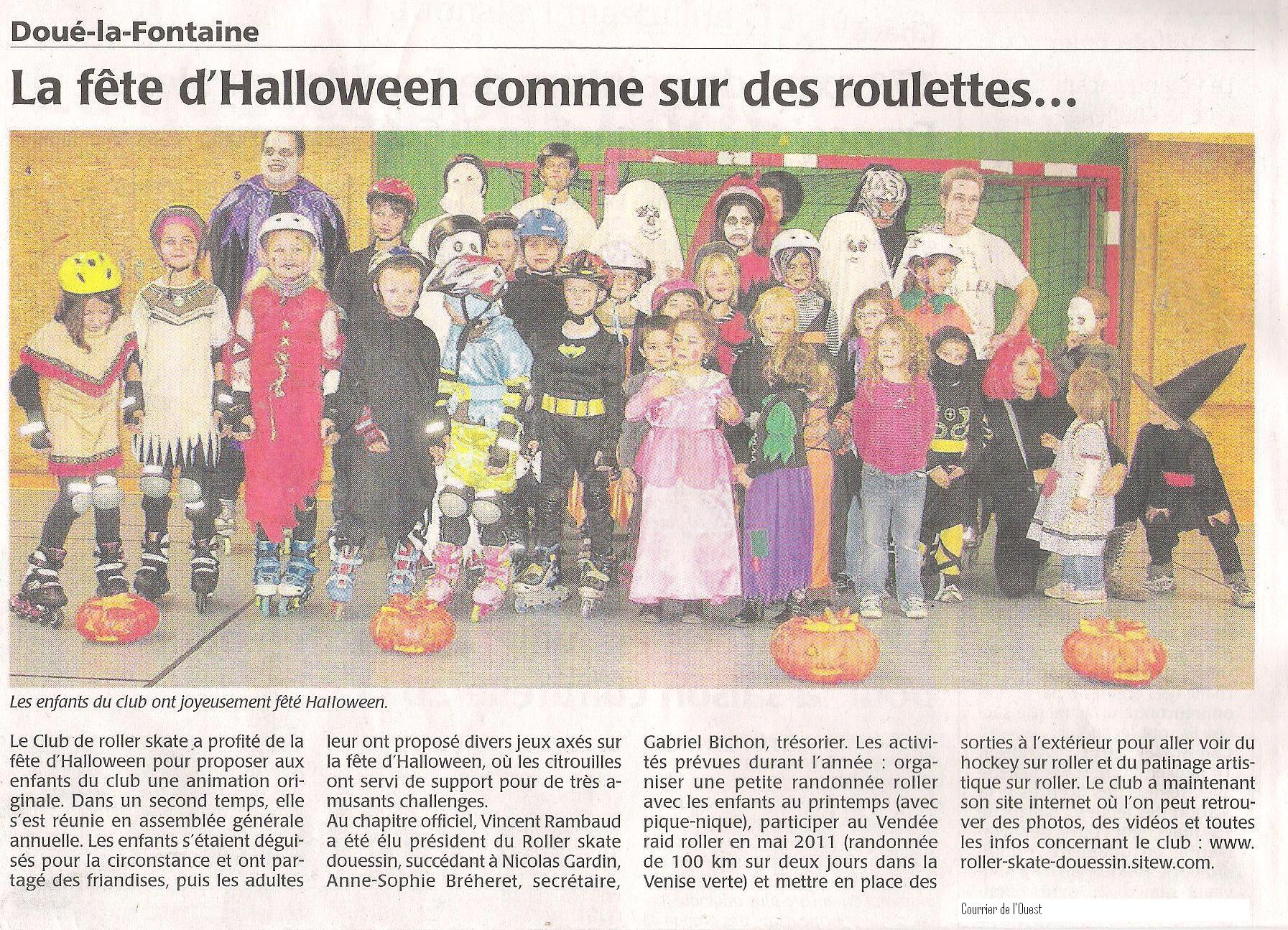 Article courrier halloween