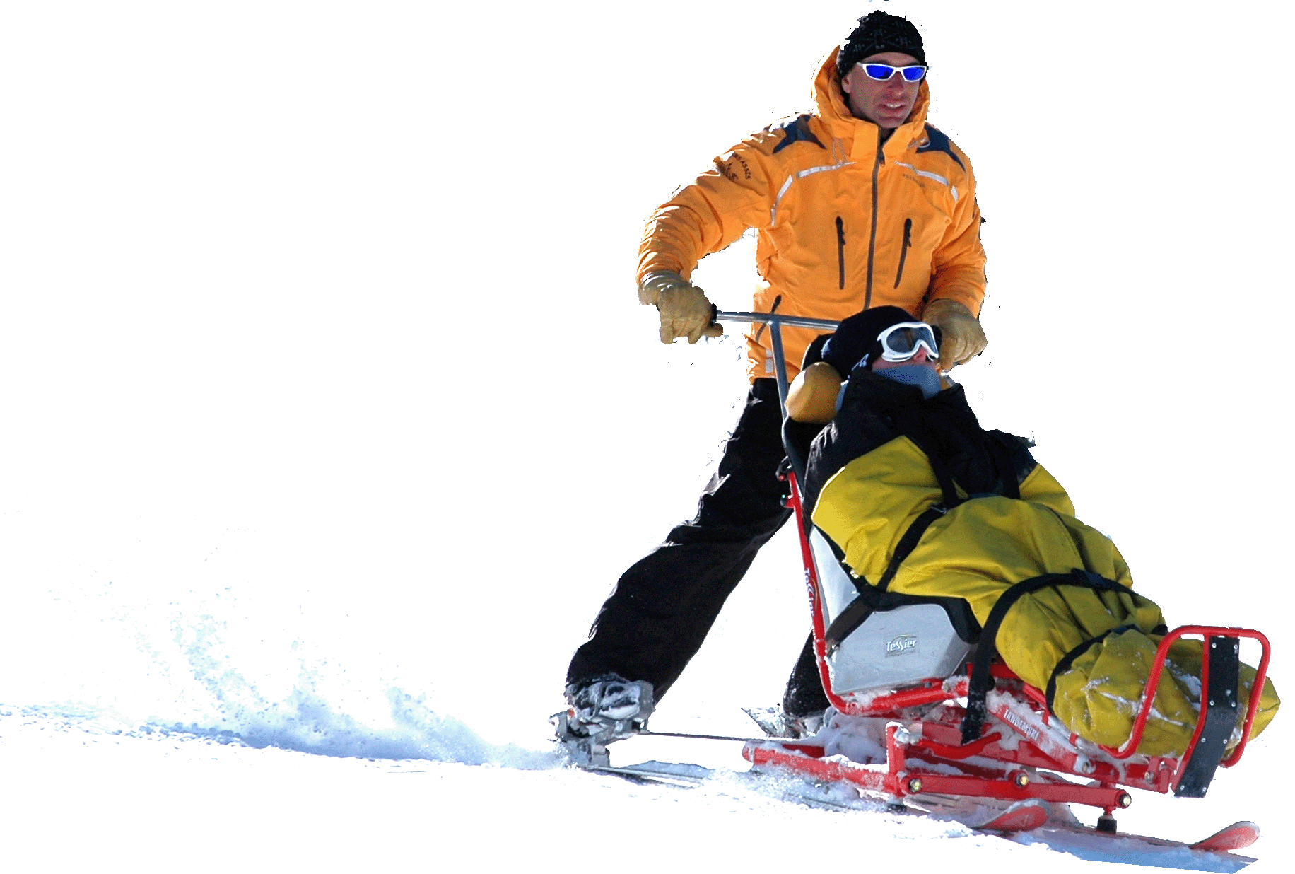 Fred tandem gerbe neige