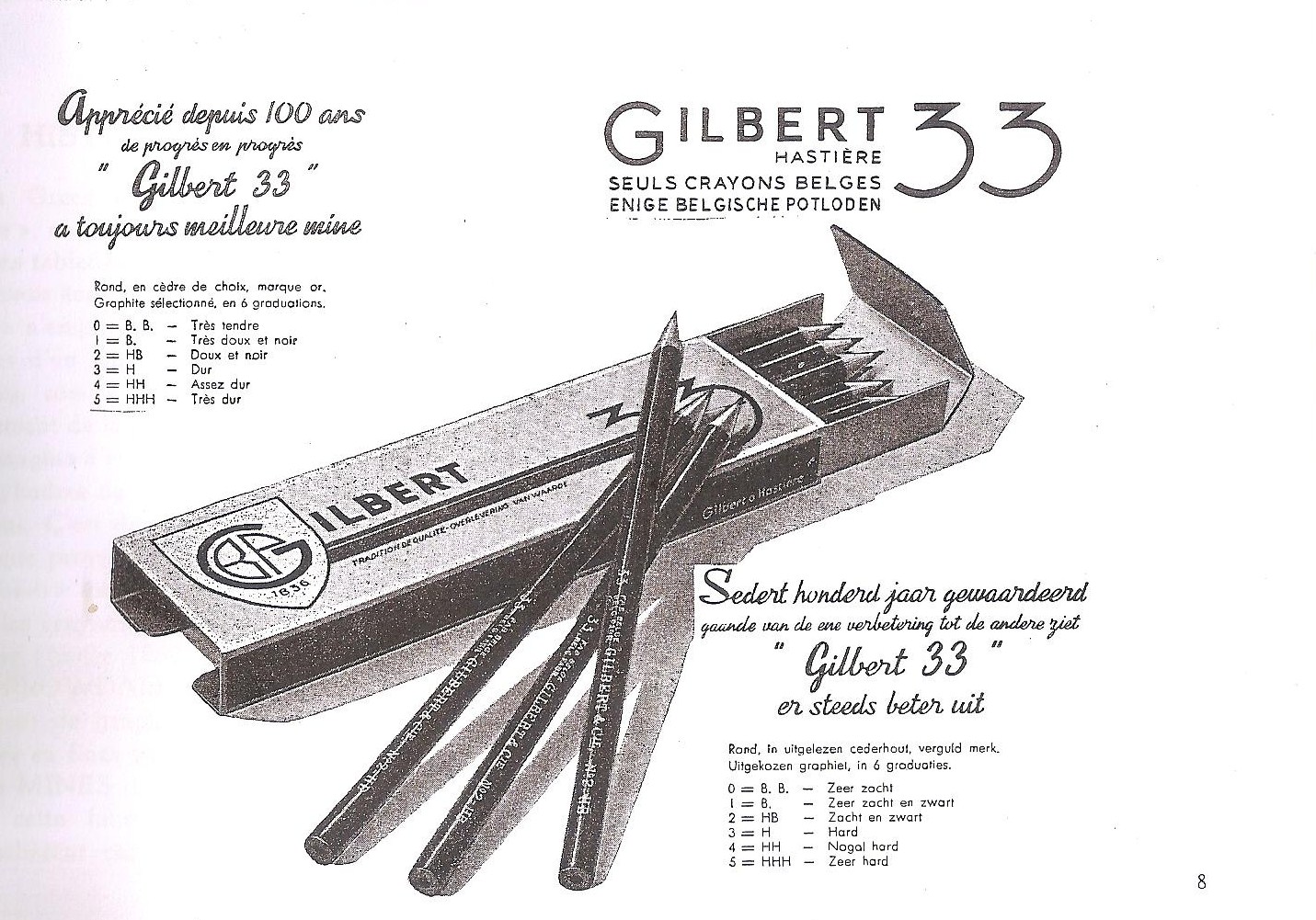 Quel belge n'a pas utilisé un célèbre crayon GILBERT ??? 
La fabrique était située à Hastière, le bâtiment existe toujours.
