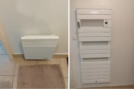 Avant apres remplacer radiateur par seche serviette